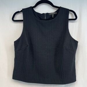 Banana Republic Cropped Tank Black Women’s Size Medium Petite